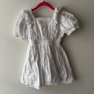 Habitual White Lace‎ Trim Dress Sz 4T